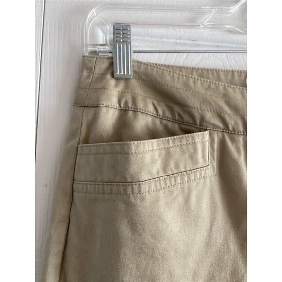 Claudia Ev Khaki Chino Straight Leg Pants Size‎ 2 Career - Picture 3 of 5